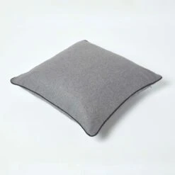 Felt Grey Filled Cushion, 50 X 50 Cm -Best Homeware Store sf2148 5