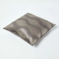 Metallic Silver Grey Filled Cushion, 50 X 50 Cm -Best Homeware Store sf2149 5