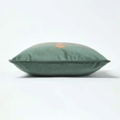 Gold Dragonfly Green Velvet Filled Cushion, 43 X 43 Cm -Best Homeware Store sf2151 4