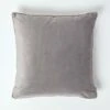 Soft Grey Velvet Filled Cushion, 50 X 50 Cm -Best Homeware Store sf2152b 1