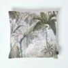 Green Printed Crane Filled Cushion, 45 X 45 Cm -Best Homeware Store sf2153 1