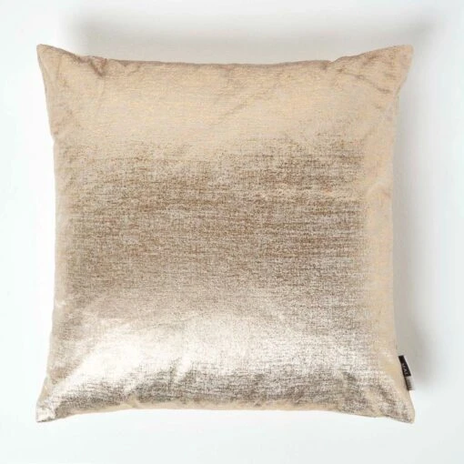 Metallic Gold Filled Cushion, 56 X 56 Cm -Best Homeware Store sf2155 1