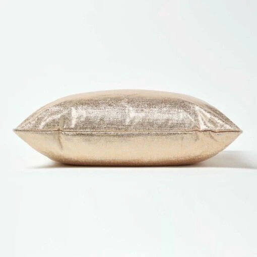 Metallic Gold Filled Cushion, 56 X 56 Cm -Best Homeware Store sf2155 4