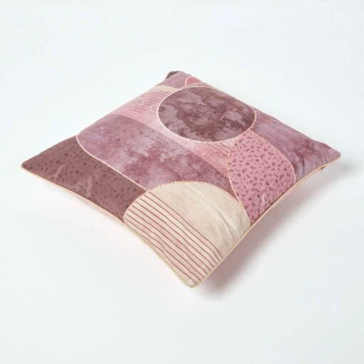 Abstract Geometric Pink Filled Cushion, 45 X 45 Cm -Best Homeware Store sf2156 5