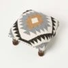 Agra Handwoven Kilim Footstool -Best Homeware Store sf2165a 5 1