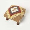 Jaipur Handwoven Kilim Footstool -Best Homeware Store sf2166a 5 1