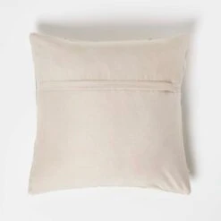 Chevron Cream & Grey Leather Cushion 45 X 45 Cm -Best Homeware Store sf2186 3