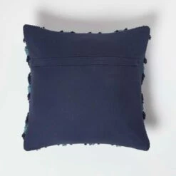 Tula Handwoven Textured Navy & Teal Cushion 45 X 45 Cm -Best Homeware Store sf2220 3