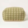 Lima Handwoven Textured Green Pouffe Bean Cube -Best Homeware Store sf2223 1