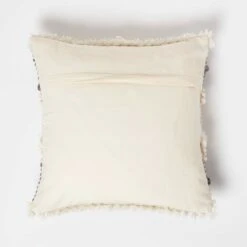 Lindi Handwoven Tufted Cream Kilim Cushion 45 X 45 Cm -Best Homeware Store sf2231 3