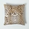 Leopard Print Velvet Filled Cushion 46 X 46 Cm -Best Homeware Store sf2249 1