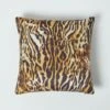 Tiger Print Velvet Filled Cushion 46 X 46 Cm -Best Homeware Store sf2250 1