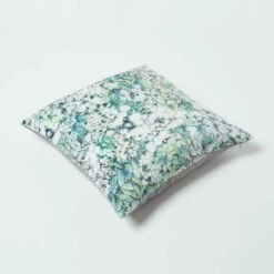 Floral Garden Green Velvet Filled Cushion 46 X 46 Cm -Best Homeware Store sf2251 5