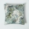 Floral Butterfly Garden Grey Velvet Filled Cushion 46 X 46 Cm -Best Homeware Store sf2253b 1