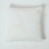 Soft Touch Faux Fur Cream Ivory Filled Cushion 46 X 46 Cm -Best Homeware Store sf2254a 1