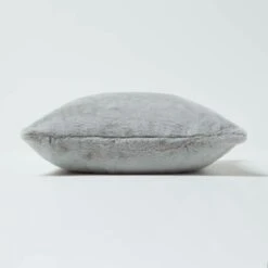 Soft Touch Faux Fur Grey Filled Cushion 46 X 46 Cm -Best Homeware Store sf2254c 4