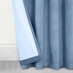 Thermal 100% Blackout Blue Velvet Curtains -Best Homeware Store sf2273 3 3