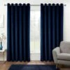 Thermal 100% Blackout Navy Velvet Curtains -Best Homeware Store sf2277 1 6