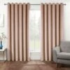 Thermal 100% Blackout Pink Velvet Curtains -Best Homeware Store sf2278 1 6