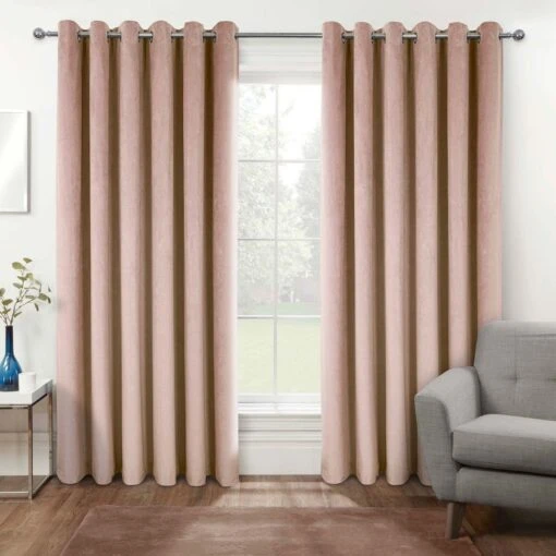 Thermal 100% Blackout Pink Velvet Curtains -Best Homeware Store sf2278 1 6