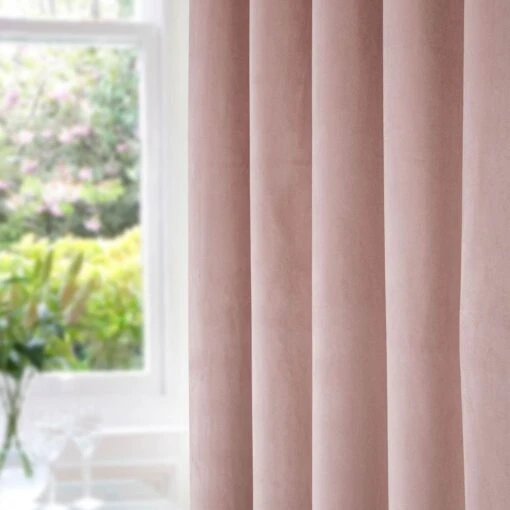 Thermal 100% Blackout Pink Velvet Curtains -Best Homeware Store sf2278 2 6