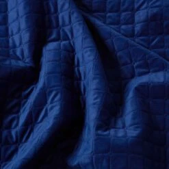 Diamond Quilted Navy Velvet Bed Throw -Best Homeware Store sf2289 4