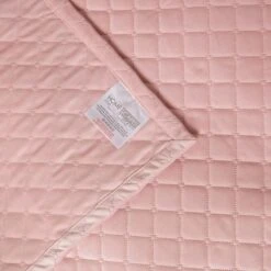 Diamond Quilted Pink Velvet Bed Throw -Best Homeware Store sf2291 5